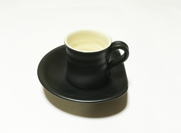 紫香陶房 コーヒーカップ＆ソーサー 黒 - 食器、グラス、カトラリー